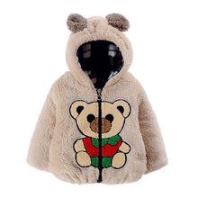 2017 Fashion infant girls Baby boys overcoat Bear Autumn Winter Hooded Cotton Kids Clothing Coat Cloak Jacket Thick Warm Clothes