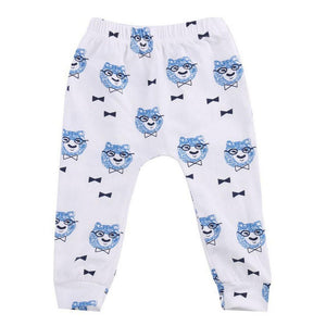 Baby Pants Spring Autumn 2017 Fashion Infant Leggings Cartoon Print Newborn Boy Pants Baby Girl Clothing Kids Trousers