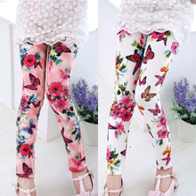 2017 Spring Summer Kids Legging Fashion Children Floral Pants Skinny Girls Leggings Flower Casual Girl Pants Kids Baby Trousers