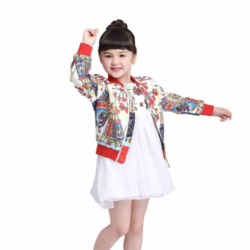 Baby Jacket Coat for Girls Casual Outerwear Winter Kids Clothing Children Jackets for Girls Fashion Ethnic Cardigan