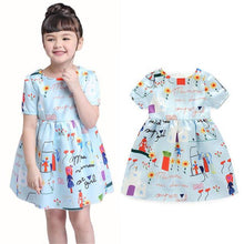 2016 Girls Dress Summer Toddler Clothes Flower Children Clothing for Girls Kids Party Wedding Fashion