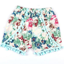 Baby Girls Shorts Trousers 2017 Toddlers Kids Summer Cotton Floral Ball Tassels Shorts Fashion Bottoms Short Pants baby clothes