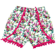 Baby Girls Shorts Trousers 2017 Toddlers Kids Summer Cotton Floral Ball Tassels Shorts Fashion Bottoms Short Pants baby clothes