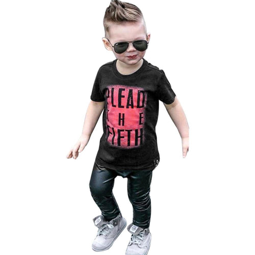 Boys Tops Summer 2017 Fashion Children T shirts Boys Clothes Kids Tee Shirt Fille Cotton Letter Printed Baby Boy Clothing 2-6Y