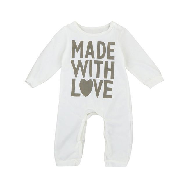 2017 New Fashion Baby Romper Clothing Body Suit Newborn Long Sleeve Kids Boys Girls Letter Rompers Baby Clothes Roupa Infantil